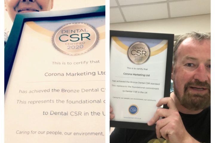 Staff at Corona Marketing hold their CSR certificate